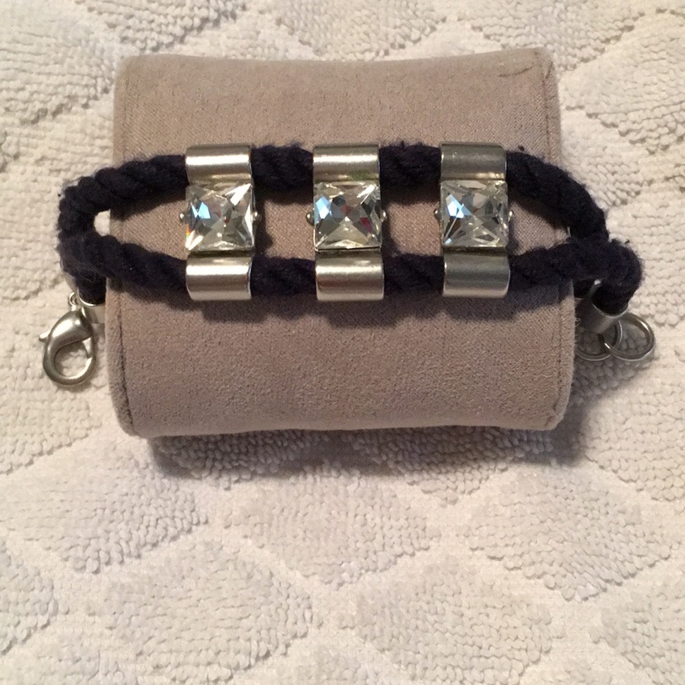 Club Monaco rope and crystal bracelet
